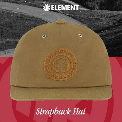 Element Unisex Adult Element Camper Hat, Adult Strapback with Slight Curved Brim - color: Khaki