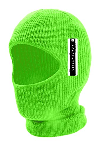 Quality Full Face Knit Ski Mask Beanie Men Women Unisex One Hole Three Hole Winter Headwear Face Mask Protection - color: One Hole Green