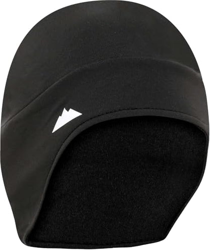 Tough Headwear Thermal Skull Cap - Moisture-Wicking Running Beanie - Snug Fit Ski Helmet Liner - Lightweight Cycling Cap - color: Black