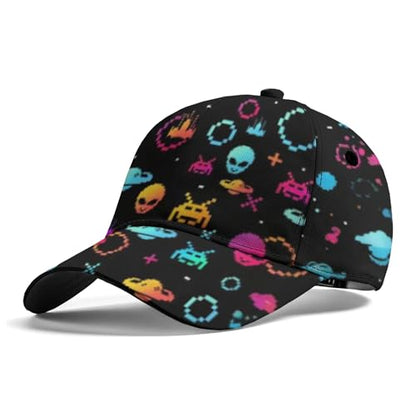 Lightweight Sweat Wicking All Over Print Baseball Cap Bold Graphic Sports Cap for Running, Gym - color: Game Graffiti