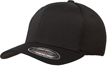 Flexfit 6533 Ultrafibre & Airmesh Lightweight Stretch-Fitted Cap - color: Black, size: Small-Medium