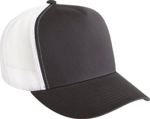 Flexfit Classic Trucker Hat White – One Size – 6006 - color: Charcoal/White