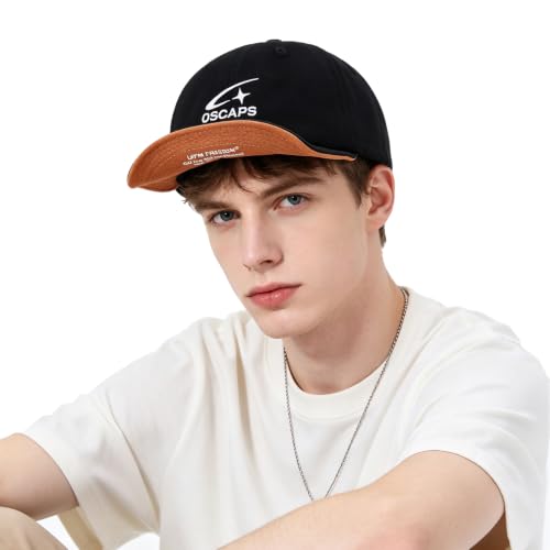Short Brim Baseball Cap Casual Cadet Caps Flat Bill Dad Hats Trucker Hat Lightweight Umpire Hat Hip Hop Dancing Hats - color: Mg-dym25122-black