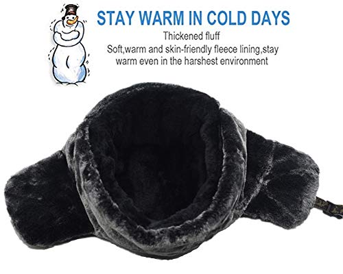 Winter Trapper Hats Ushanka Russian- Men Women Trooper Ear Flaps Hunting Face Masks Ski Snow Cold Weather - color: Camouflage Color