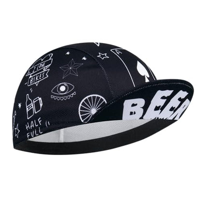 Cycling Cap for Man and Woman Cycling Hat Under Helmet-Polyester Breathable Sweat Absorbent - color: Bee-20