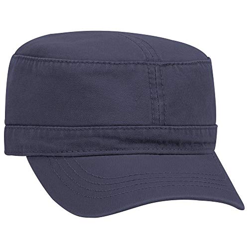 OTTO Superior Garment Washed Cotton Twill Military Cap - color: Navy