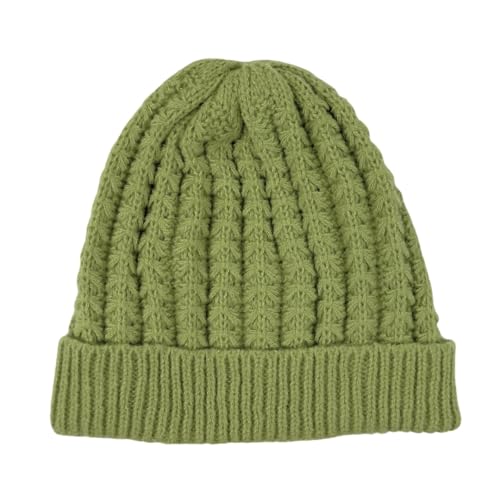 Humble Hilo Knit Hats Beanies for Women Winter Pom Beanie Men or Women Beanies Cable Knit Beanie - color: Fern