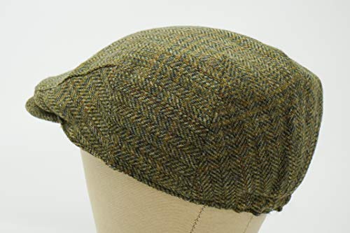 Borges & Scott The Galway - Irish Tweed Flat Cap - color: Country Green, size: Large-XX-Large