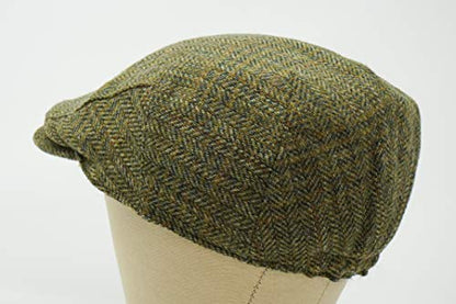 Borges & Scott The Galway - Irish Tweed Flat Cap - color: Country Green, size: Large-XX-Large
