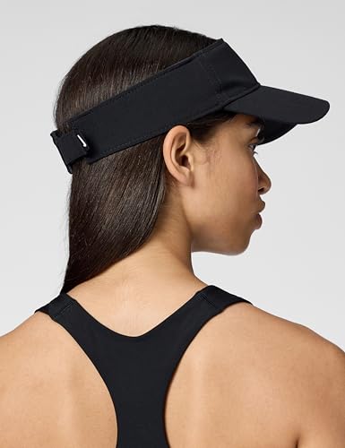 Nike Unisex Adult Dri-FIT Ace Visor Hat | Mens and Womens - color: Black/Anthracite/White, size: Small-Medium