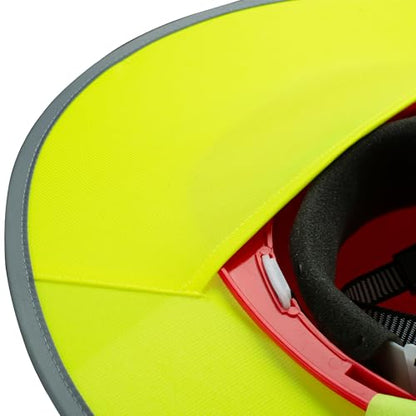 UNCO Industrial Hard Hat Sun Shield, 3 Pack, Yellow, Mesh Sunshade, Reflective, Snap Closure, Hard Hat Accessory - color: Yellow, size: 3 Pack
