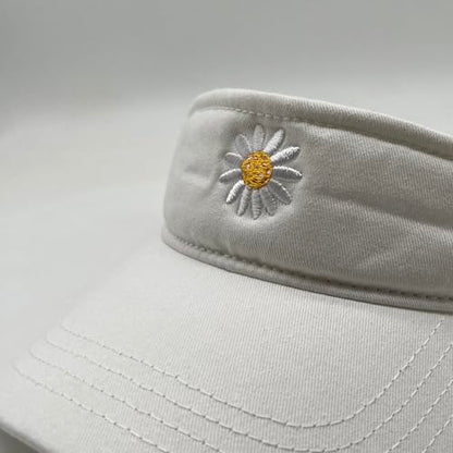 Embroidered Pickleball Visor Men Women,Gifts for Pickleball Lovers - color: White, style: Pickleball Flower