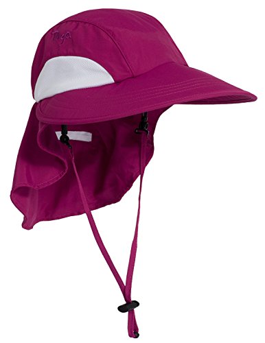 Tuga Adult Unisex Sol Wide Brim Sun Hats - UPF 50+ Sun Protection - color: Cranberry