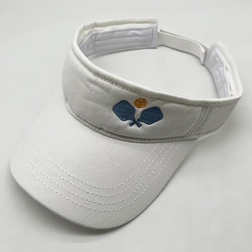 Embroidered Pickleball Visor Men Women,Gifts for Pickleball Lovers - color: White, style: Pickleball Sport