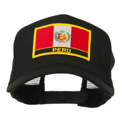 e4Hats.com South America Flag Letter Patched Mesh Cap - color: Peru