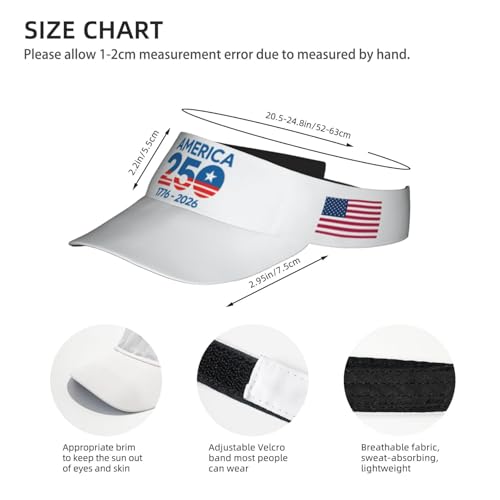 United States 250th Anniversary Hat America Patriotic Visor Caps for Women Men Adjustable Sun Hat - color: Usa 250th Anniversary 9
