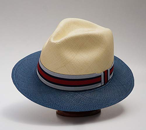 Gamboa Adjustable Hat Bands for Men and Women Fedora and Cowboy Hat Ribbon Band Hatbands Accessories - color: Blue & Red, size: Medium
