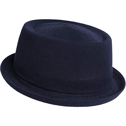 Kangol Bamboo Mowbray Hat - Cayenne/XL Pork Pie - color: Dark Blue, size: Small