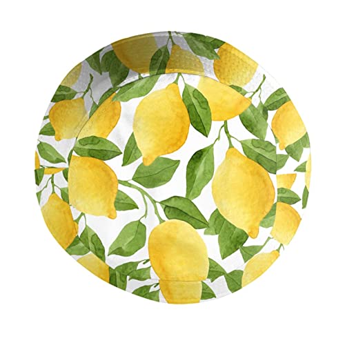 Bucket Hat Sun Beach Packable Fisherman Cap for Women Men Summer Outdoor Hiking - color: Lemon Watercolor Yellow Green