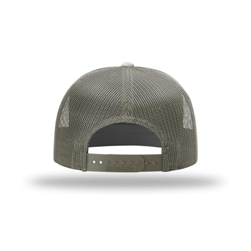 Richardson 168 Hi-Pro 7 Panel Adjustable Snapback Trucker Mesh Back Cap - color: Marsh Duck Camo/Loden