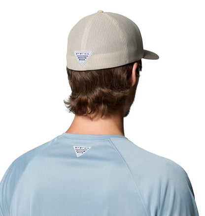 Columbia Unisex PFG Patch Mesh Ball Cap - color: Ancient Fossil/Spin Flyer, size: Small-Medium