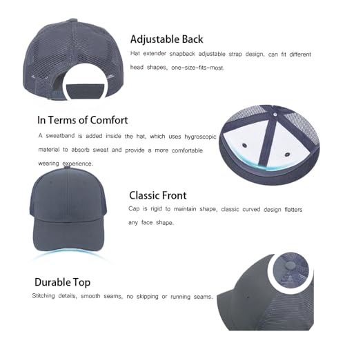ZH 12 Pack Mesh Trucker Hats, Bulk Baseball Caps for Men and Women, Trucker Cap Wholesale - color: Black/White/Light Gray/Dark Gray