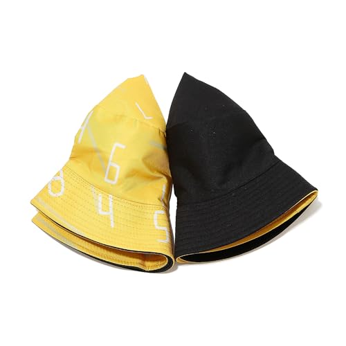 Unisex Print Double-Side-Wear Reversible Bucket Hat - color: Numbers