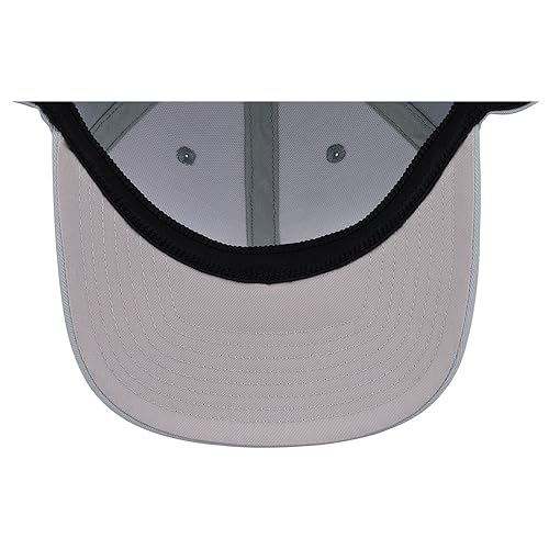 Lids Blank All Star Classic Structured Stretch Fitted Baseball Cap – Curved Bill Hat for Men and Women - color: Light Grey, size: Small-Medium