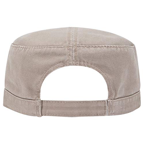 OTTO Superior Garment Washed Cotton Twill Military Cap - color: Dk. Khaki