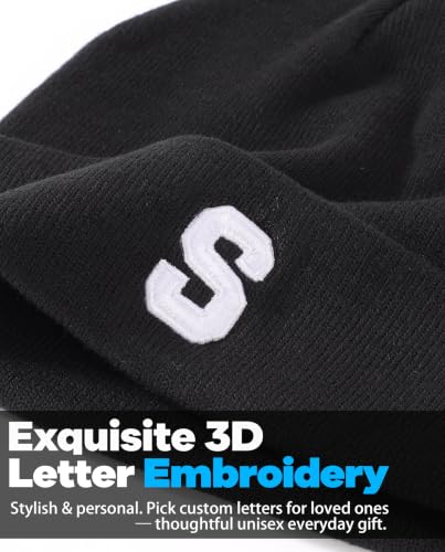 Connectyle Men's Cuffed Beanie Hat Double Layer Knit Winter Watch Cap - color: F0388-s