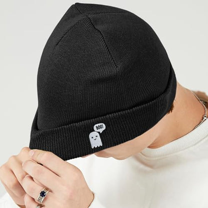 Cool Graphic Beanie for Men and Women - Black - color: Funny2