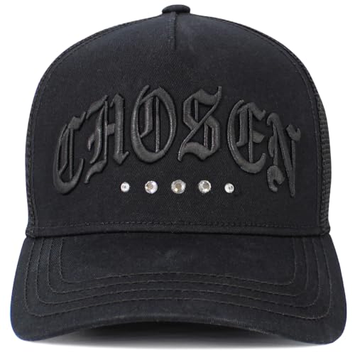 KBETHOS Daddy Dad Hat Pineapple Vacation Baseball Cap Vintage Distressed Classic Polo Style Adjustable - color: Black Black Chosen Rhinestone Mesh