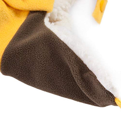 Toddlers Baby Girls and Boys Crochet Earflap Pilot Hats Beanie Cap Winter Warm Knit Caps Ear Protection Cap - color: Hat1-brown