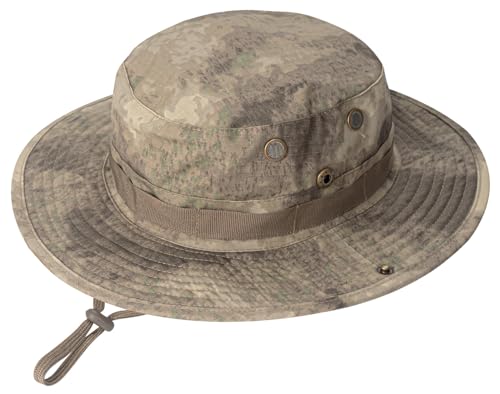Rosoz Sun Hats for Men Women Bucket Hat UPF Protection Wide Brim Boonie Hat - color: 1pack-grey Ruin