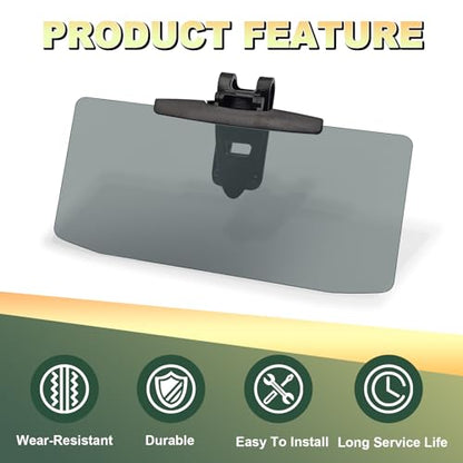 Sun Visor Extender for Cars, Windshield Blocker, Anti-Glare Car Visor Protect from Sun Glare, Snow Blindness and UV Rays, Clip on