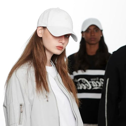 Women's Men's Fashion Baseball Cap Adjustable Strapback Hats Dad Hat Visor Sports Hat - color: White