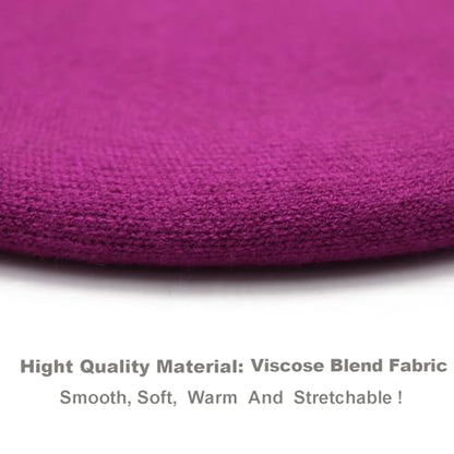 Wheebo Reversible Solid Color French Beret Hat for Women and Girls - color: Magenta