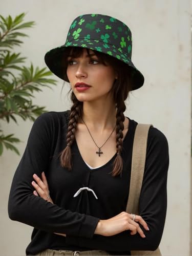Bucket Hat for Men Women Funny Holiday Fishing Hat Cute Fisherman Cap - color: Stp Black