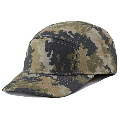 The Hat Depot Exclusive Made in USA Cotton 5 Panel Unstructured Outdoor Cap - color: Camo2