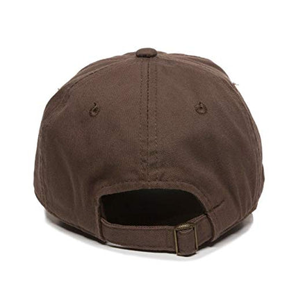 Cat Baseball Cap Embroidered Cotton Adjustable Dad Hat - color: Brown