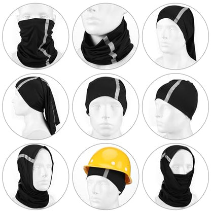 SATINIOR 4 Pcs Neck Gaiter Face Mask for Men, High Vis - color: Fresh Colors