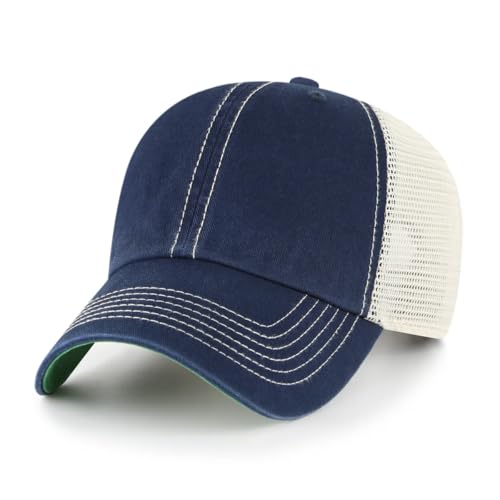 47 Brand Blank Trawler Trucker Mesh Clean Up Snap Back Adjustable Dad Hat Cap - One Size - color: Navy