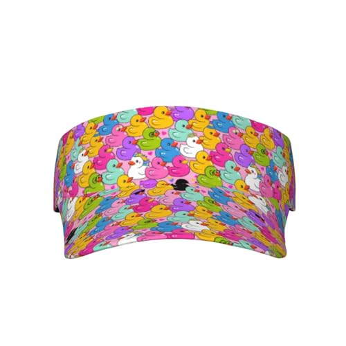 Unisex Adjustable Sports Sun Visor - color: Ducks