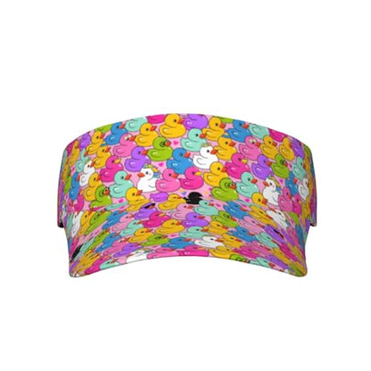 Unisex Adjustable Sports Sun Visor - color: Ducks