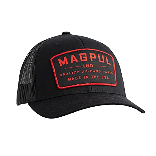 Magpul Trucker Hat Snap Back Baseball Cap, One Size Fits Most - color: Go Bang Black