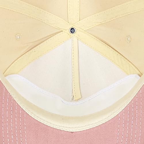E BY ELIDAN Two Tone A-Frame Trucker Hat, 5-Panel Blank Baseball Snapback - color: Stone Mauve