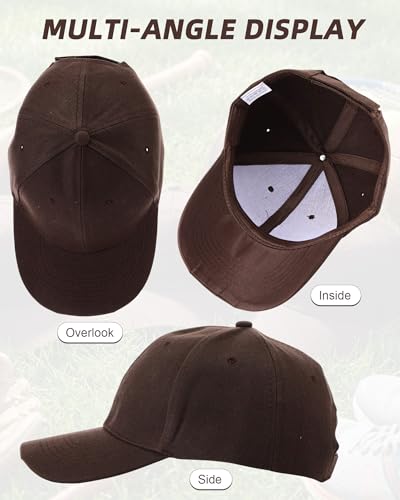 Handepo 24 Baseball Caps Adjustable - color: Dark Cofee Color