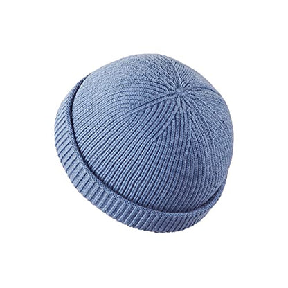 Croogo Brimless Hat Beanie Docker Cap Rolled Cuff Worker Sailor Skullcap - color: Ct47-urban Blue