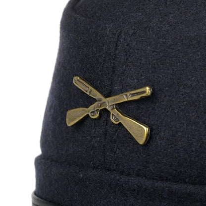 Lipodo Northern States Cap Men - Union Army Cap Made with Wool - Peaked Cap American Civil War - Summer/Winter - - color: Blue, size: 6 3/4