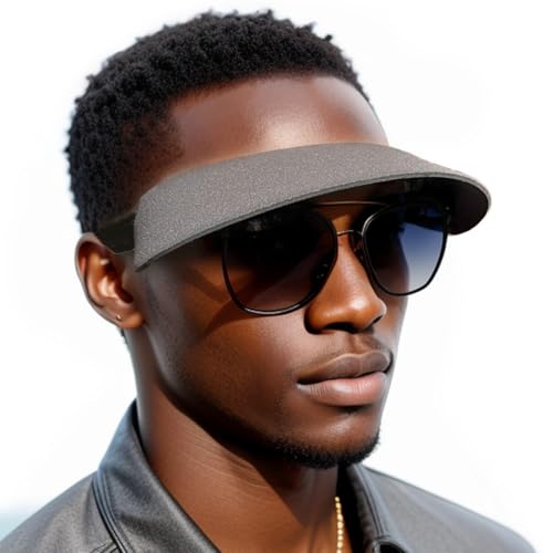 Visor ATTACHES to Sunglasses, EVA Foam, Unisex - color: Grey / Black / Black Set